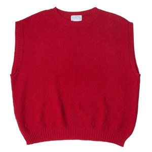 Pendleton Red Knit Chevron 100% Pure Virgin Wool Women's Size 3X